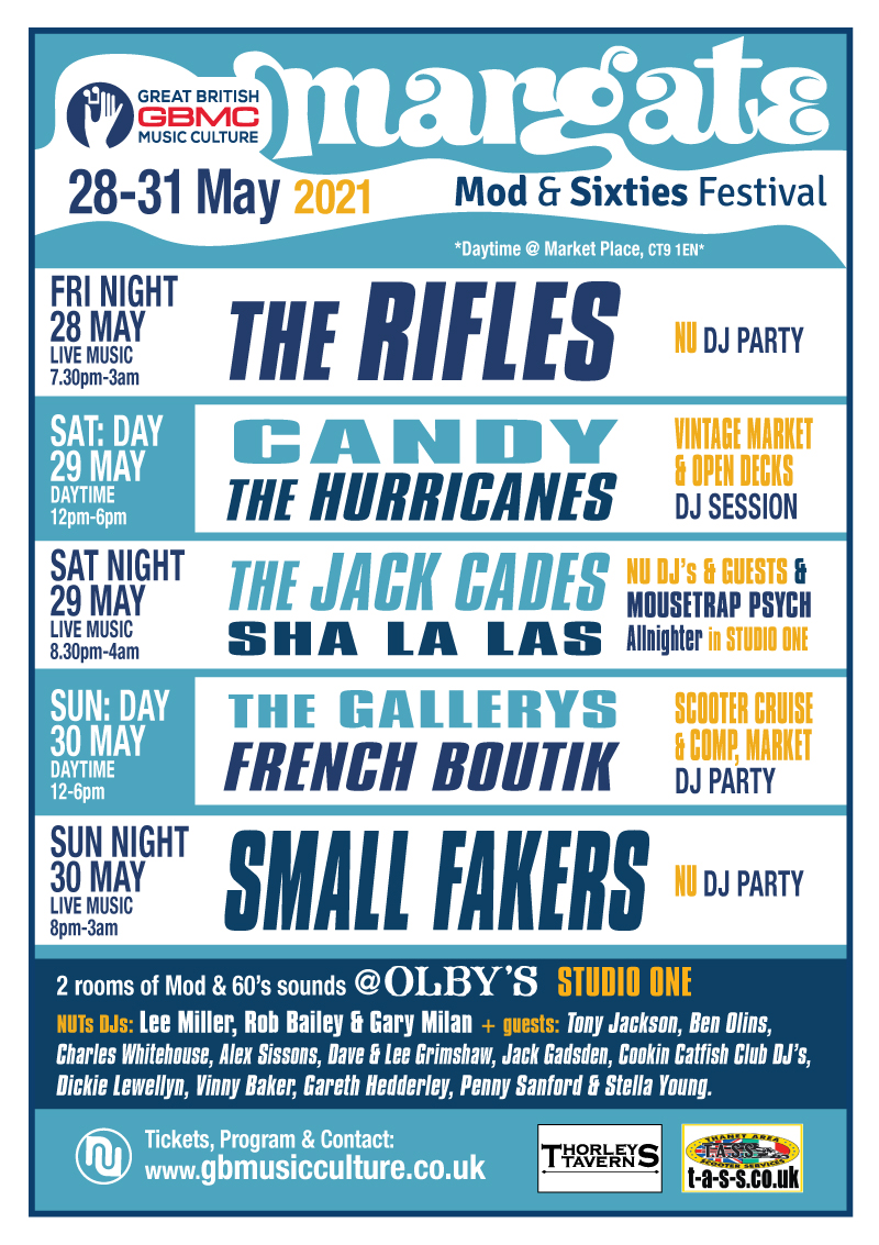 tickets » Margate Mod/60’s Weekend Ticket 2022